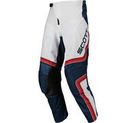 Scott Evo Dirt Pantaloni Motocross, bianco-rosso, taglia 36 per maschi