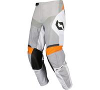 Scott Evo Race Bright White Pantaloni da motocross, bianco-arancione, taglia 28 per maschi