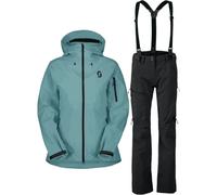Scott Explorair 3L, giacca e pantaloni shell, donna, blu chiaro/nero