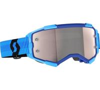 Scott Fury Off-road Goggles Blu Silver Chrome Works/CAT2