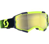 Scott Fury Chrome Occhiali da motocross, verde/giallo neon, Taglia unica