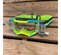 Scott Fury Gsvs Roll-Off Motocross Mx Enduro Goggles - Neon Giallo Blu