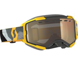 Scott Fury Light Sensitive Camo Occhiali da neve grigi/gialli, nero-grigio-giallo per maschi