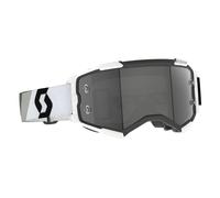 Scott Fury LS Premium Occhiali da motocross nero, bianco e grigio