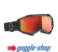 Scott Fury Motocross Mx Goggles Neri - Arancio Specchio Cromato