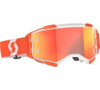 Scott Fury orange/white Maschera da motocross
