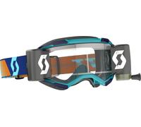 Scott Fury WFS Occhiali Motocross Blu/Arancione, trasparente per maschi