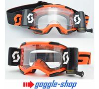 Scott Fury Wfs Roll-Off Motocross Mx Enduro Goggles - Arancione / Nero