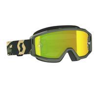 Scott Goggle Primal camo kaki / yellow chrome works Occhiali da cross Occhial...