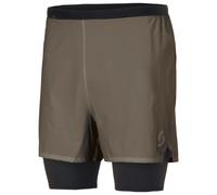 Scott - Short leggero ed elasticizzato da running - Endurance Tech Hybrid Shorts M Wood Grey Black per Uomo - Taglia M - Grigio