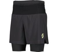 Scott - Pantaloncini stretch idrorepellenti leggeri - RC Run Hybrid Shorts M Black per Uomo in Silicone - Taglia S - Nero