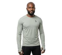 Scott - T-shirt tecnico da corsa, leggero e traspirante - Endurance Tech LS Tee M Spray Grey per Uomo in Poliestere Riciclato - Taglia S - Grigio