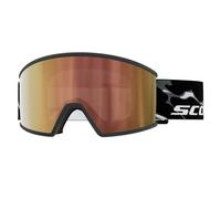 Scott - Maschera da sci fotocromatica - Ambit Light Sensitive Granite Black/White AMP LS Cinnamon Chrome S1-3 in Silicone - Grigio