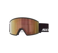 Scott - Maschera da sci fotocromatica - Ambit Light Sensitive Black AMP LS Cinnamon Chrome S1-3 in Silicone - Nero