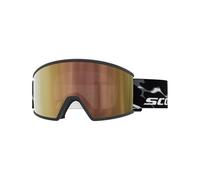 Scott - Maschera da sci fotocromatica - Ambit Light Sensitive Granite Black/White AMP LS Cinnamon Chrome S1-3 in Silicone - Grigio