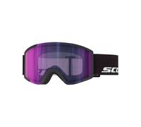 Scott - Maschera da sci fotocromatica - Shield Light Sensitive Black AMP LS Blue Chrome S2-4 - Nero