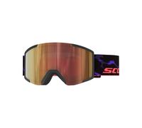 Scott - Maschera da sci fotocromatica - Shield Light Sensitive Black/Purple AMP LS Cinnamon Chrome S1-3 - Nero