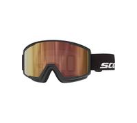 Scott - Maschera da sci fotocromatica - Trace Pro Compact Light Sensitive Black AMP LS Cinnamon Chrome S1-3 in Silicone - Nero