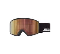 Scott - Maschera da sci fotocromatica - Trace Pro Ls Black Amp Ls Cinnamon Chrome S1-3 in Silicone - Nero