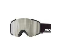 Scott - Maschera da sci - Shield Black AMP White Chrome S2 - Nero