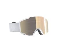 Scott - Maschera da sci - Shield LS Mineral White AMP LS Bronze Chrome S1-3 - Bianco