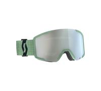 Scott - Maschera da sci - Shield Soft Green/Black AMP White Chrome S2 - Verde