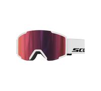 Scott - Maschera da sci - Shield White AMP Red Chrome S3 - Bianco