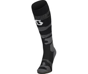Scott Mid Long Camo Calze Motocross, grigio/bianco, Taglia 36-38