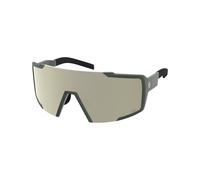 Scott - Occhiali da sole - Shield Kaki Green Amp White Chrome S2