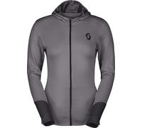 Scott - Pile leggero e traspirante da donna con cappuccio - Defined Light Hoody W Evening Grey Black per Donne - Taglia L - Nero
