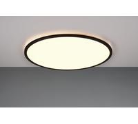 SCOTT PLAFONIERA LED 30W 3600lm, 3000 - 6500K BORDO NERO ANCHE RETRO-ILLUMINATA CON TELECOMANDO MULTIFUNZIONE D. 50CM DIMMERABILE