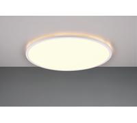 SCOTT PLAFONIERA LED BORDO BIANCO ANCHE RETRO-ILLUMINATA CON TELECOMANDO MULTIFUNZIONE D. 50CM