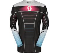 Scott Podium Pro Blue Maglia da motocross, nero-rosa, taglia S per maschi