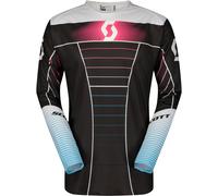 Scott Podium Pro Blue Maglia da motocross, nero-rosa, taglia XL per maschi