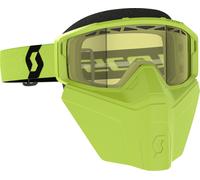 Scott Primal Safari Facemask Occhiali da neve, nero-giallo per maschi