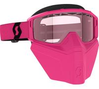 Scott Primal Safari Facemask Occhiali da neve, nero-rosa per maschi