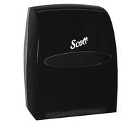 Scott Professional Essential Manual Hard Roll Towel Dispenser (46253), Black, for ScottProfessional Purple Core Towels, 12.63"x16.13"x10.2" (Qty 1)
