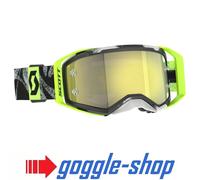 Scott Prospect 2.0 Motocross Occhiali - Caviale Nero Sicurezza Giallo Mirror