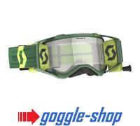 Scott Prospect Wfs Roll-Off Goggles Da Motocross Enduro - Verde/Giallo
