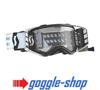 Scott PROSPECT Wfs Scivolamenti Motocross Enduro Moto Occhiali - Nero/Bianco
