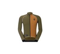Scott rc pro warm remix maglia a maniche lunghe marrone kaki