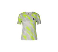 Scott rc run maglia a maniche corte da donna grigio giallo