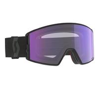 Scott - Maschere da sci - React Ls Mineral Black / Light Sensitive Blue Chrome - Nero Nero