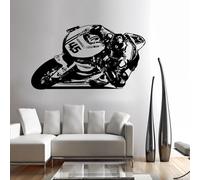 Scott Reading Wall Art 01 Adesivo Grafico Decalcomania Motociclista Unico