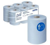 Scott Rotoli di asciugamani Scott Essential Slimroll 6696 - Asciugamani in carta blu - 6 rotoli di carta da 190 m (totale 1.140 m)