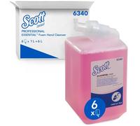 Scott Sapone liquido mani 6340, Sapone mani, Gel Igienizzante, 6x1L