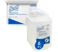Scott Sapone liquido mani 6342, Sapone mani in schiuma, 6x1L | Sapone mani, per dispenser sapone Kimberly-Clark, inodore, ricarica sapone mani, 6L totali