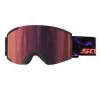 Scott - Maschera da sci - Shield Black/Purple AMP Red Chrome S3 - Nero