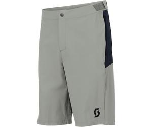 Scott - Short elasticizzato idrorepellente MTB - Vertic LT W/Pad Shorts M Spray Grey Dark Blue per Uomo in Pelle - Taglia S - Grigio