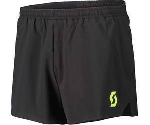 Scott - Shorts da corsa ultra leggeri da uomo con spacchetti - RC Run Split Shorts M Black/Yellow per Uomo - Taglia XL - Nero